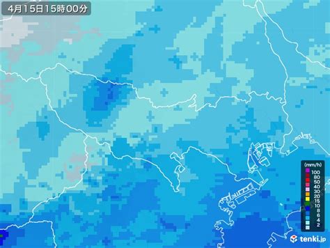 雨日|東京都の雨雲レーダー【予想60時間】